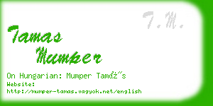 tamas mumper business card